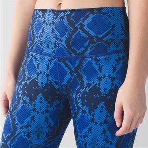 Lululemon High Times Pant Blue Sapphire Snake